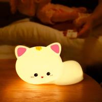 Lumière nocturne de lapin blanc étanche à l'eau 16 couleurs enfants mignons Lumière nocturne Santacam