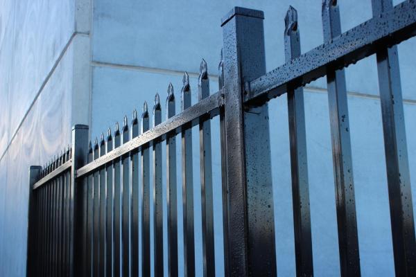 Made in China Australia style black zinc railing tubular steel fence for sale