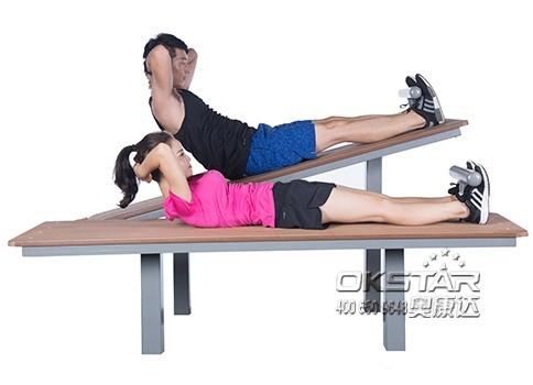 china outdoor park gym equipment  garden sit up exercise equipment