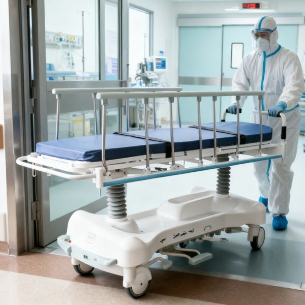 Trauma Hydraulic Stretcher Cart with Trendelenburg/Reverse-T Tilt Function