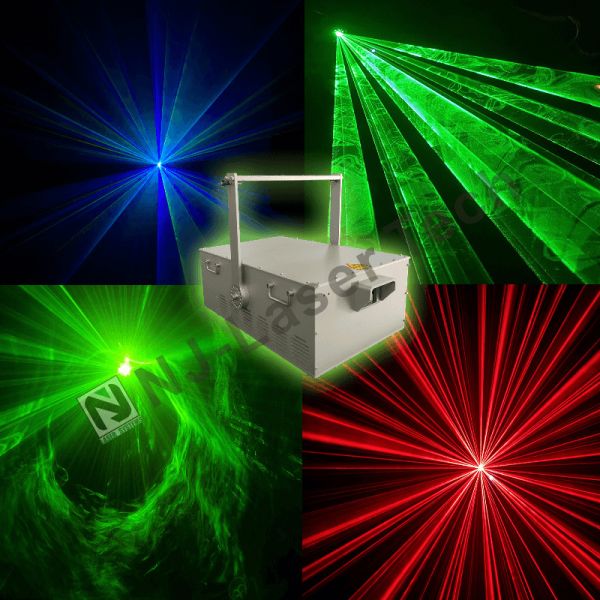 Mobile DJs Stage Light Air Cooling Rave Lasers With Pulse Frequency 50kHz