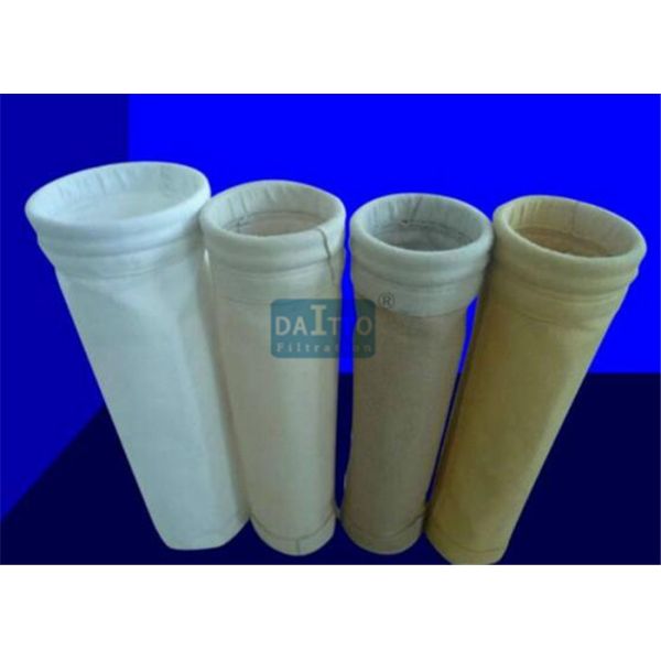 Fiberglass Mix PPS Industrial Filter Bags Carefully Fabricated Ensuring Dust Tight Seal