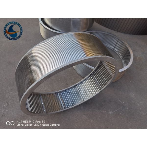 Continuous Slot Wedge Wire Screen Stainless Steel High Open Area