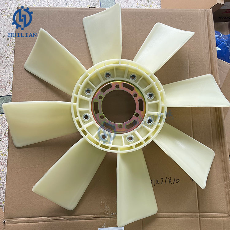 8 Blades 16306-2480 Air Cooling Fan Blades Excavator Diesel Engine For Construction Machinery Parts