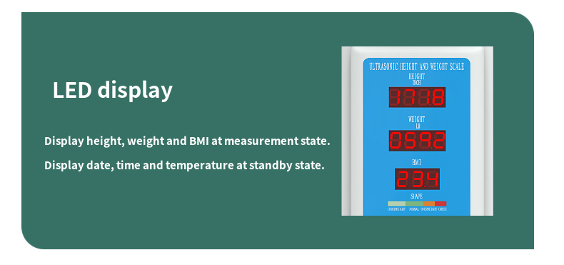 Medical Steel Scale for Height and Weight Measurement at Coin-Operated Shopping Mall