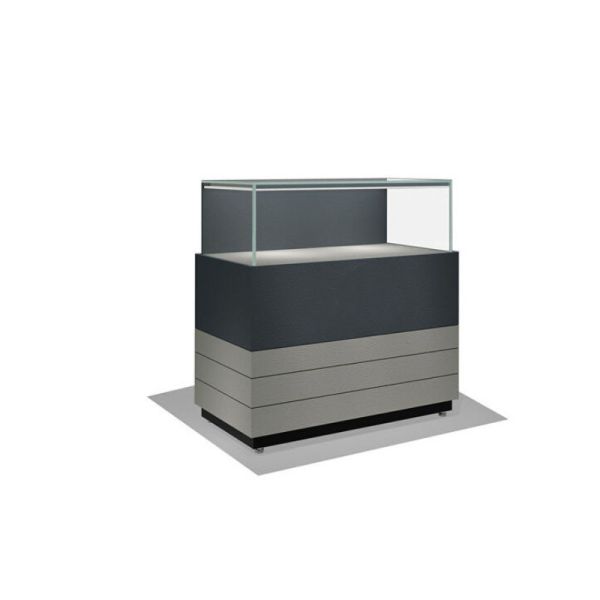 Livingroom Furniture Aluminum Glass Perfume Cabinet Display Case with Good Qualit