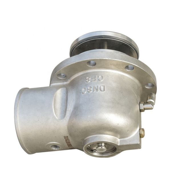 Supply Stainless Steel Side Plate Vapor Recovery Valve for Fuel Tanker Truck Nominal Pressure 0-0.6Mpa Prevent Leakage