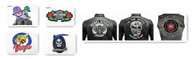 Cartoon Retro Purple Clothing Embroidery Patches Big Size Fashionable