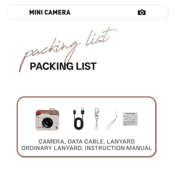 Kids Camera Y6000 Mini Camera 1080P Pocket DVR Support 256 TF SD Card Small Camcorder Pocket HD Video Recorder Mini DV Camera