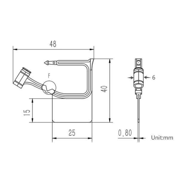 US-PSP01 Mini Plastic Hang Tag Indicative Padlock Security Seal With Laser Print