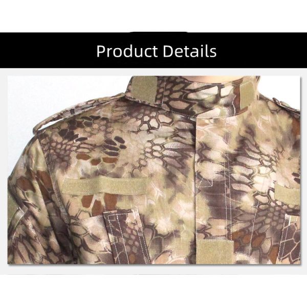 XS-2XL Flame Retardant Military Camo Army Uniform ACU Python Desert Army Uniform