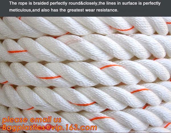8mm polypropylene rope 8-ply mooring ship rope used ship rope, polypropylene rope, PET+PP rope