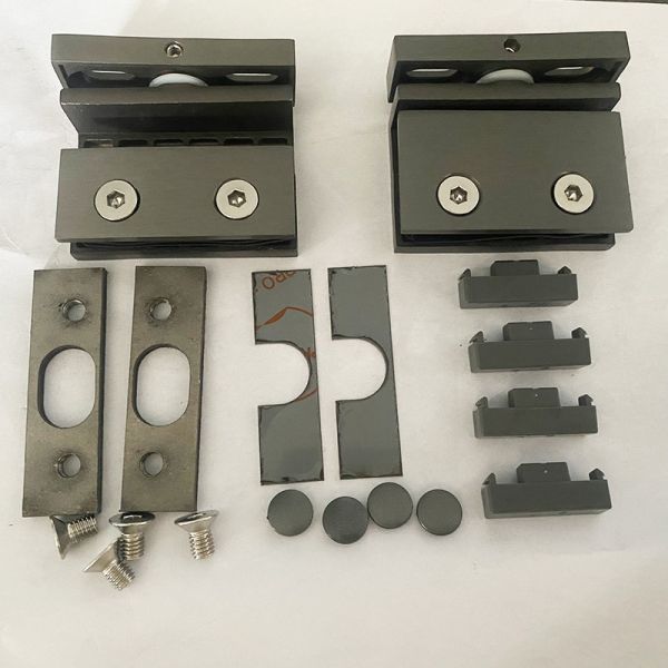 Profiles de extrusión de acero inoxidable de baño a prueba de agua Cuadro de cristal de ducha negro