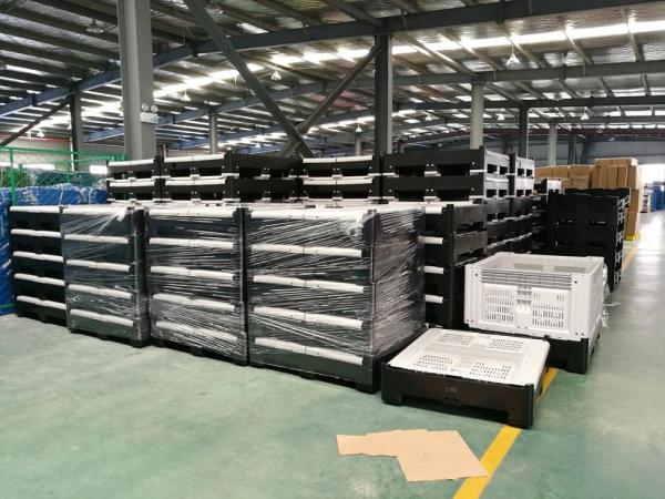 large plastic collapsible crates for fruits and vegetables logistics pallets packaging boxes