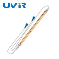 900W 220V lámpara de infrarrojos de cuarzo de onda corta con reflector de oro