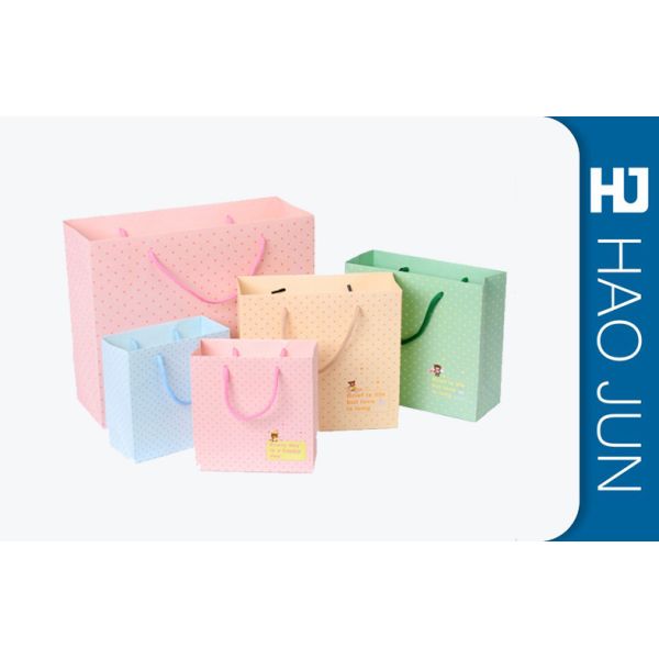 Recycled Cardboard Shopping Bags With Handle , Kraft / Coating Paper