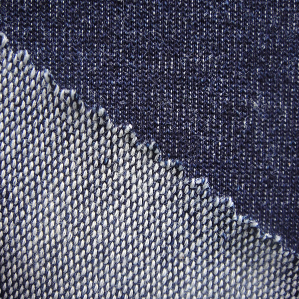baby terry knit denim for jeans