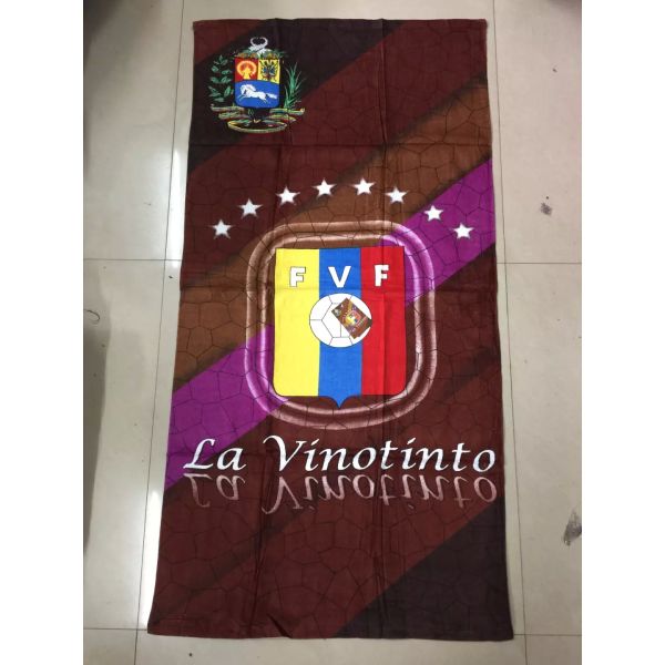 Customize football sport towel Barcelonaes football club towel beach towel soccer towel
