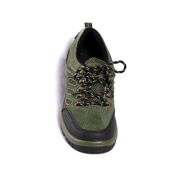 Microfiber Leather Upper Safety Boots with Low Cut and Water-resistant PU Outsole