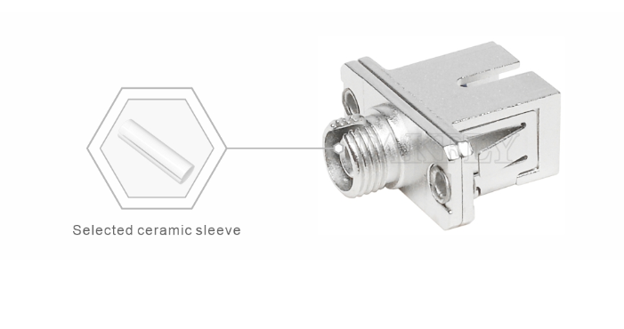 FC-SC Hybrid Adapter – Simplex, Metal Housing, Female-Female, for Different Connector Interconnection
