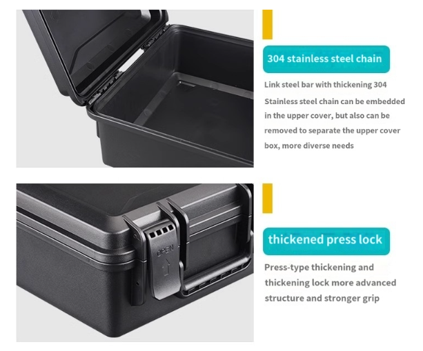 Caja de almacenamiento multi herramienta personalizable con inserción de espuma EA-2620H