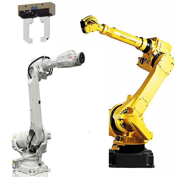 SCHUNK Gripper robotisé pour FANUC, IRB6700 et KR210 Robot dans une usine de l'industrie alimentaire