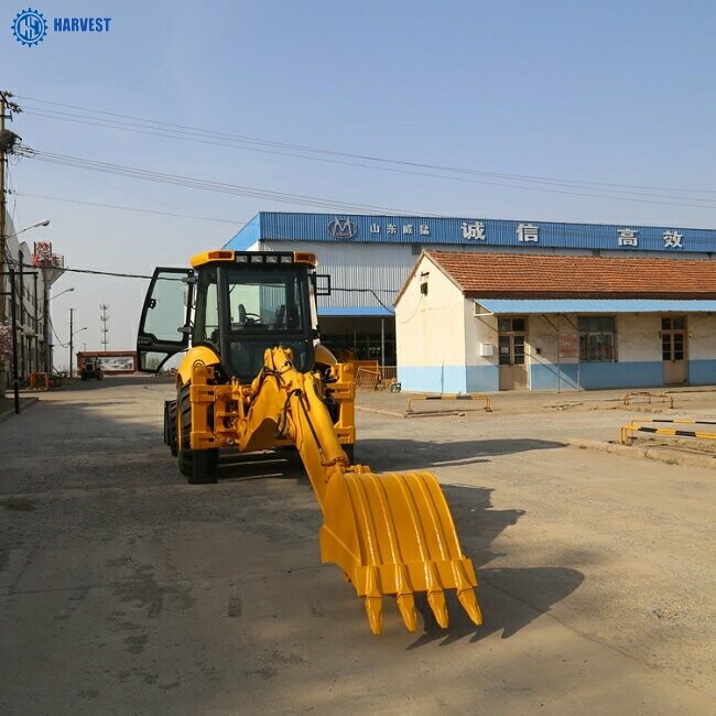 Backhoe машины 0.3m3 затяжелителя Backhoe двигателя SAM388 2.5ton 4WD 102HP для Кении