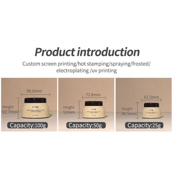 Bouteilles d'usine cosmétique 100g/50g/30g Large bouche PP crème pour soins de la peau en plastique Bouteilles à vendre à chaud Récipient pour soins de la peau