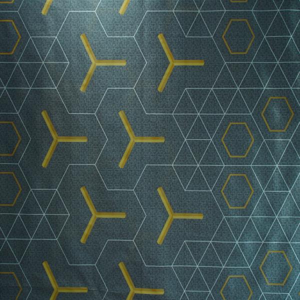 Dark Stripe Plaid Design 70g Knitted Mattress Fabric / Polyester Warp Knit Fabric