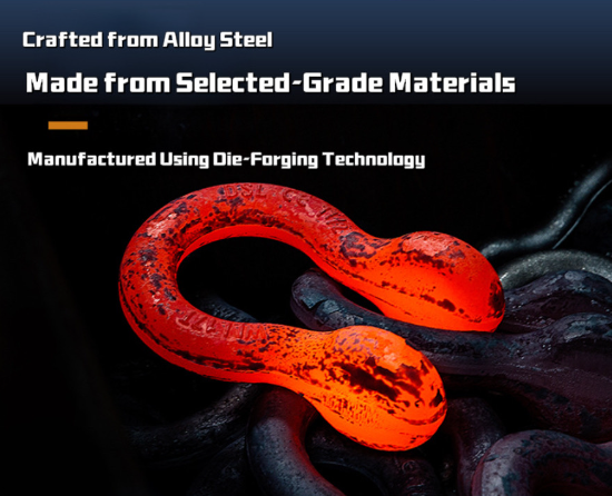 Dip Galvanized American Type Shackle with 110 V Voltage and 40Cr-Body & Pin for Heavy-Duty Lifting