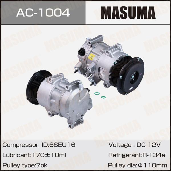 MASUMA NO. AC-1004 Car AC Compressor for Toyota CAMRY Saloon 2.4 ACV40 2006-2011