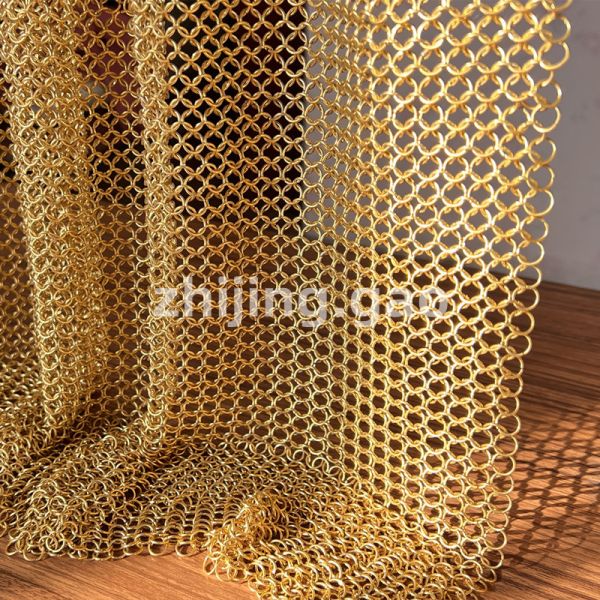 12mm Copper Chainmail Ring Mesh Easy Installation