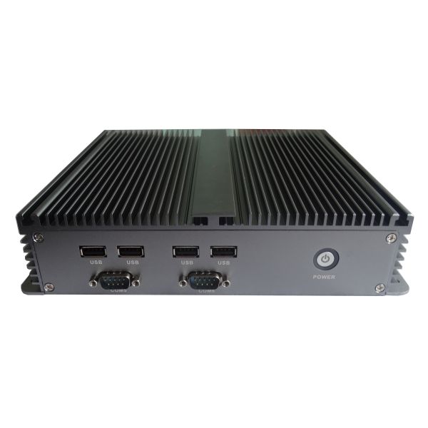 Aluminum Alloy Embedded Industrial Box PC 2LAN 6COM 6USB I3 I5 I7 CPU