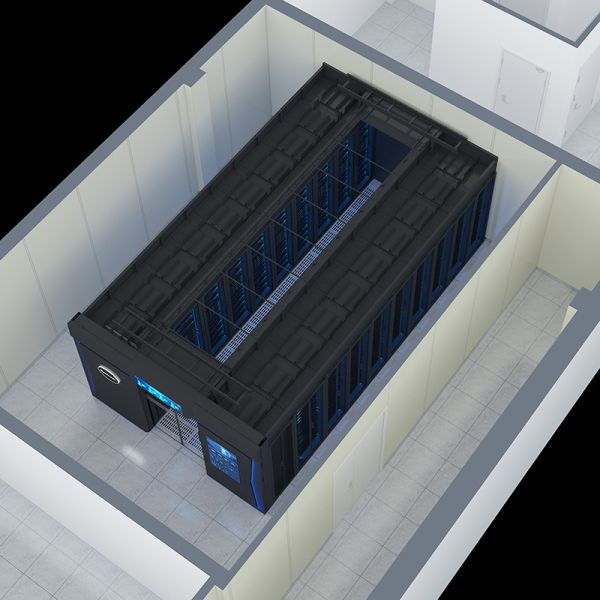 High Density Modular Data Center with Cold Aisle Containment and 1100kg Static Payload