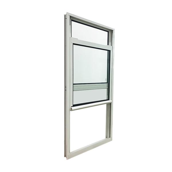 Plastic Frame Africa Aluminum Window with Double Pane Low-E Glass and Grill Design