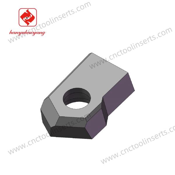 Insert de rainurage CNC en carbure cémenté sur mesure HY1814442 idéal pour le traitement des moules dans diverses applications