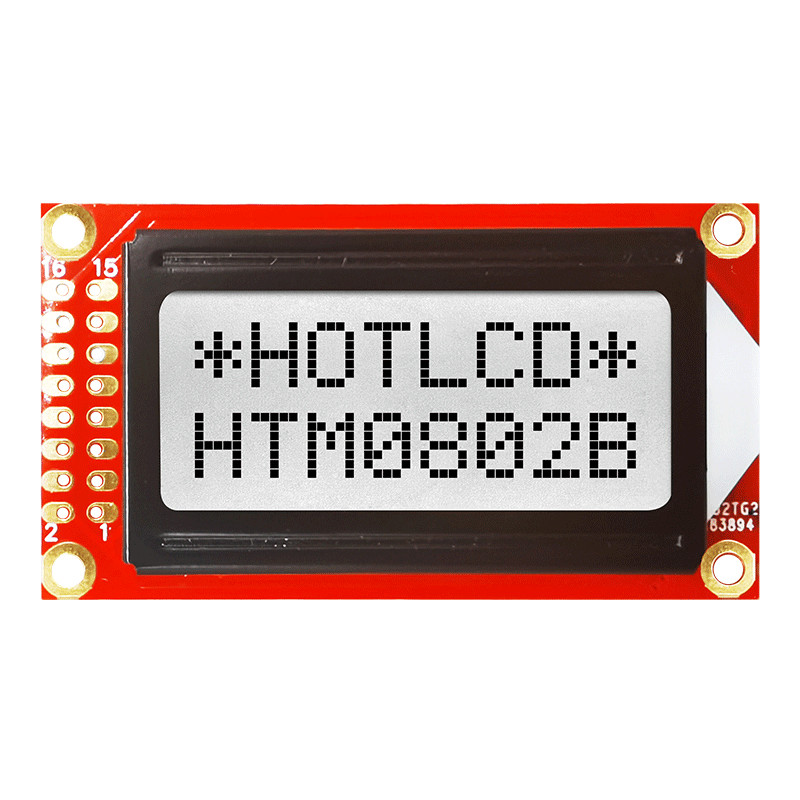 Изготовленный на заказ характер LCD STN 8X2 показывает желтый зеленый стандартный УДАР 16PIN
