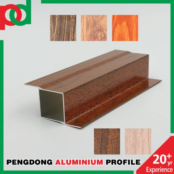 6M Israel Aluminium Kitchen Profiles Wood Grain Aluminum Extrusion