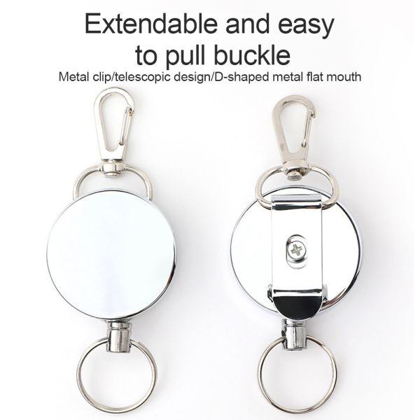 Deyi 60cm Metal Cord Badge Reel