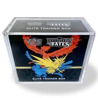 Boîte magnétique acrylique personnalisée de collection de cartes de jeu Boîte de rangement boîte d'affichage acrylique pour cartes Pokémon