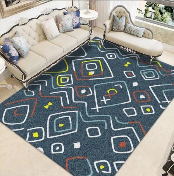 Home Chinese Classical Soft Velvet Mat Living Room Floor Carpets Large Area Carpet Thickened