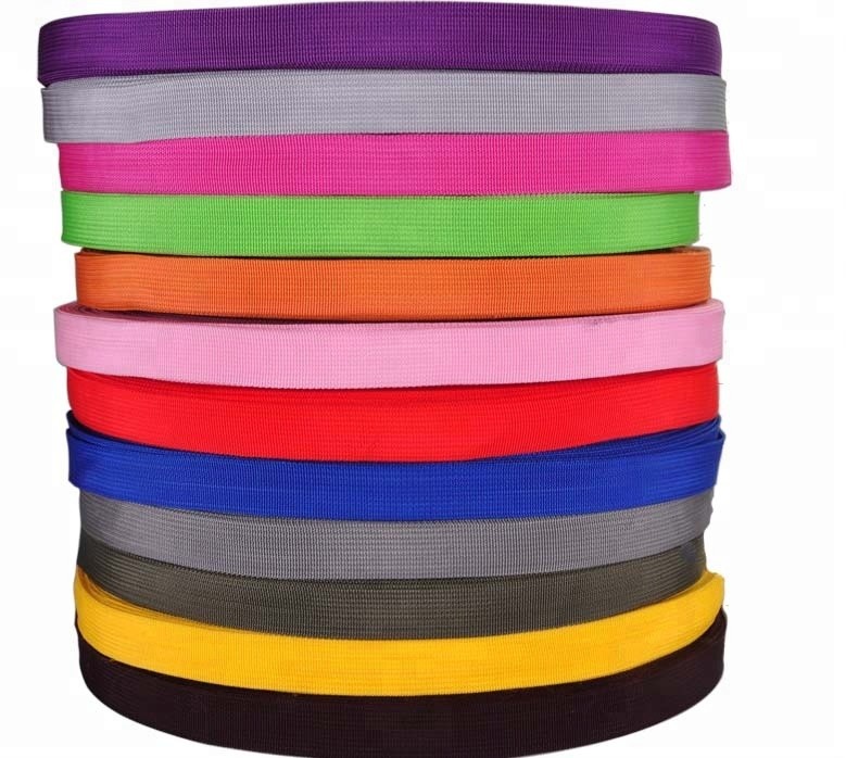 Плоский Webbing 25mm полипропилена, черная сумка Tote регулирует Webbing