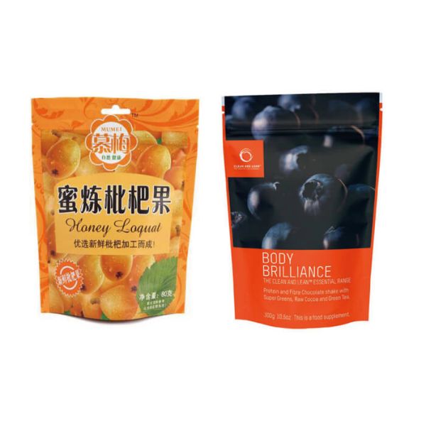 Eco - friendly Plastic Pouch Packaging / Matte Stand Up Pouches With Easy Terr Line