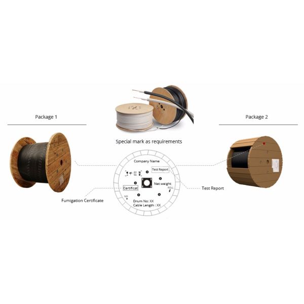 Outdoor GYFXTY 12core G652D Non Metallic Optic Cable