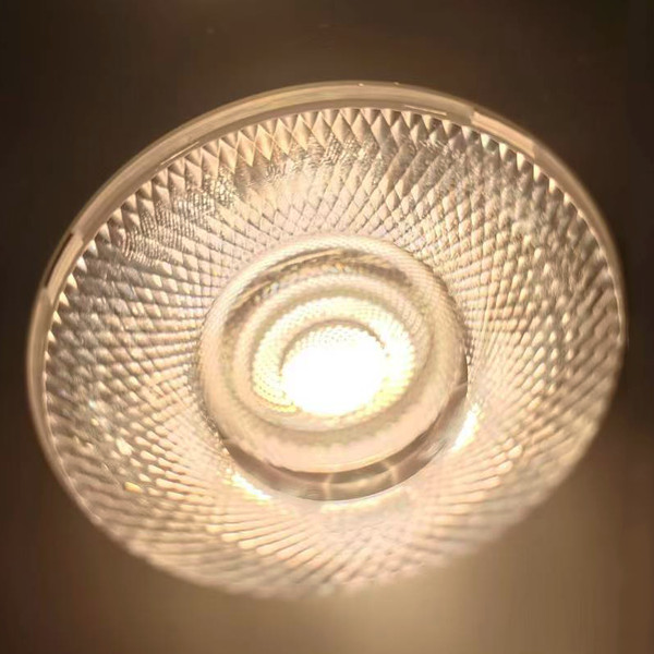 24° Beam Angle No Glare PMMA LED Lens for COB with 93% Efficiency in 35mm Size