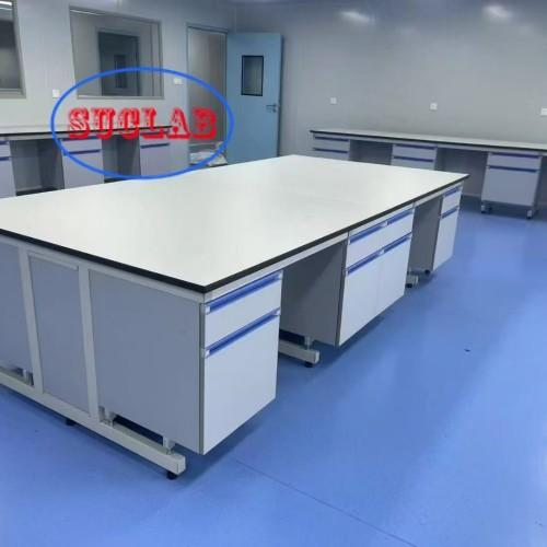 Some Assembly Required Wood Chemistry Lab Workbench Suppliers with C-Frame Frame and Wood Materials