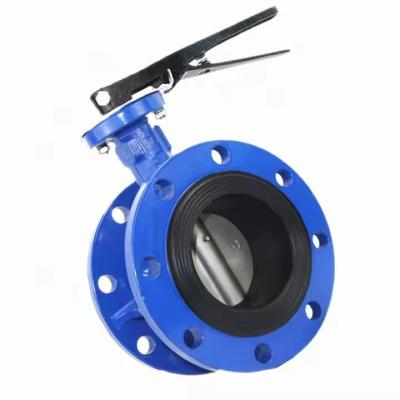 BS 4504 Stainless Steel Double Flange Concentric Butterfly Valve Standard Port Size