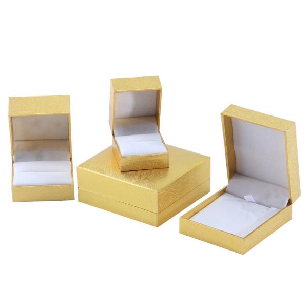 Handmade Eco Cardboard flip Yellow Jewelry Box customizable jewellery box