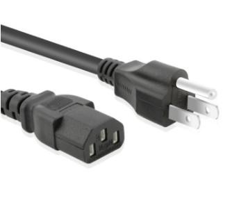 America standard USA ac power cord free sample 3pin plug us 3 pin power cable