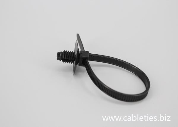 DEMOELE 170mm black Car accessories spiral push mounted nylon cable ties
